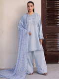 Mannat Clothing Laila Winter Pret '25 Karandi Embroidered Stitched Suit-Mist