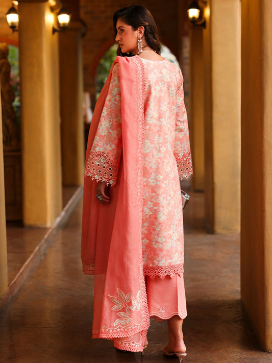 Rang Rasiya Florence Summer Edit'26 Lawn Embroidered Unstitched 3-Piece Suit-Safina