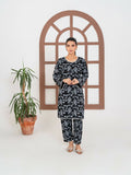 Stylish Collection Enchant Pret Linen Printed Co-Ord Set-Gulaab Black