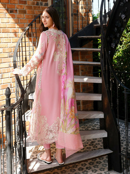 Mushq A Moi Luxury Lawn Embroidered Unstitched 3-Piece Suit-Silent Vows