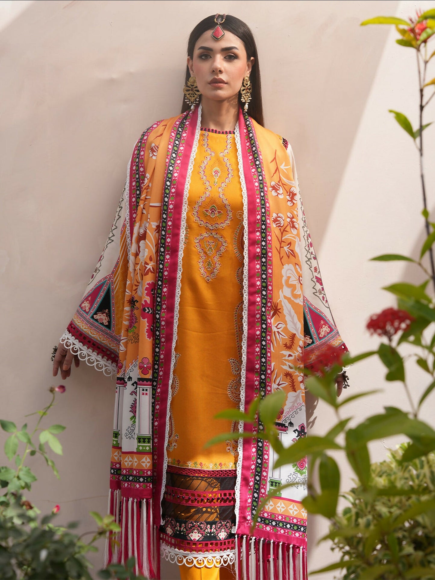 Binilyas Kotrai Embroidered Unstitched 3-Piece Suit-791-B