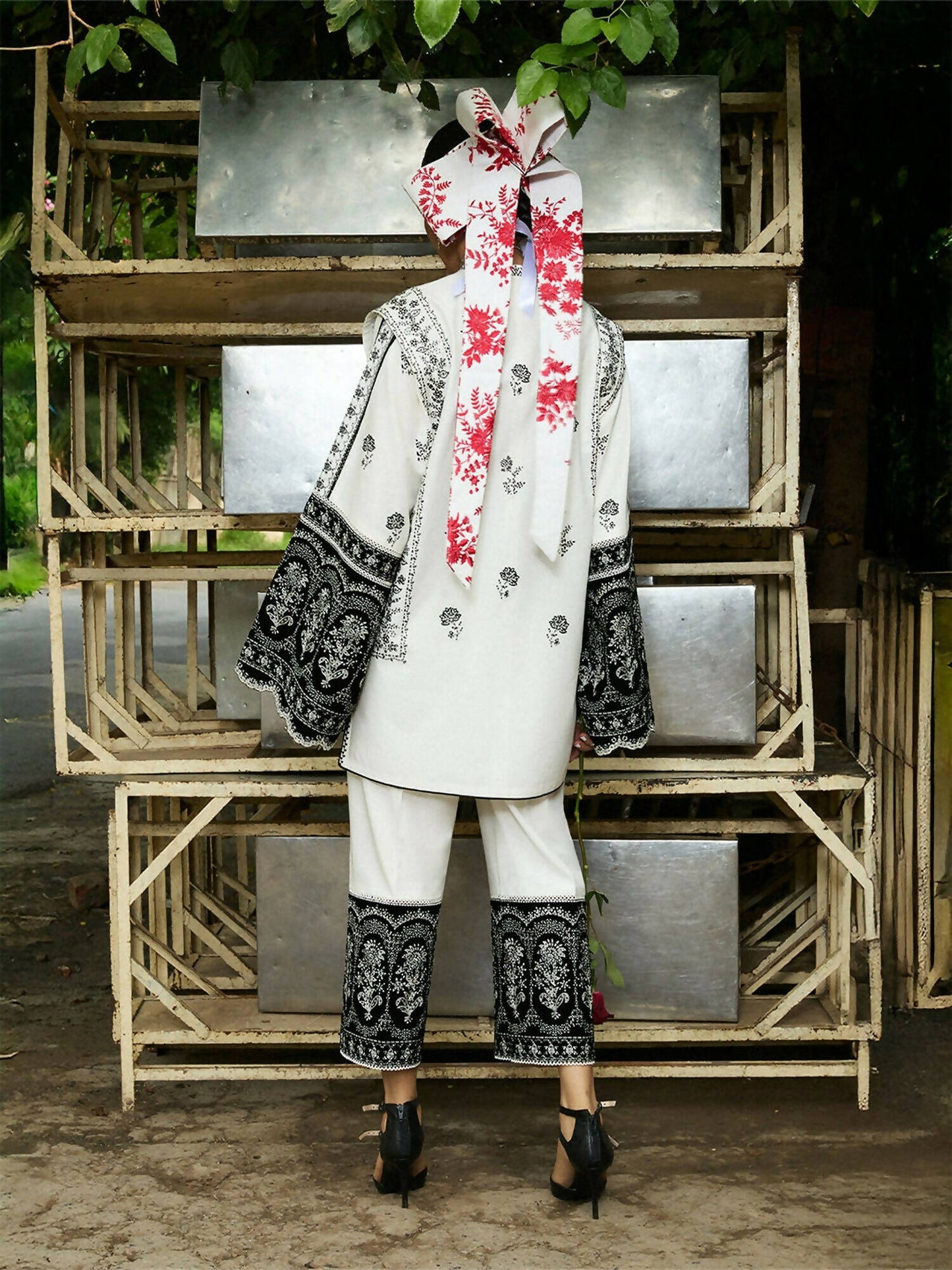 Jugnu By Hussain Rehar Mono'25 Edit IV Cotton Embroidered Stitched 2-Piece Suit-Ayai