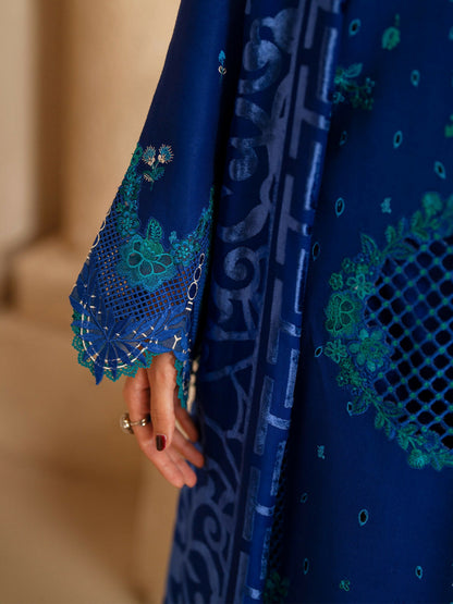 Binilyas Saqqara Kotrai Embroidered Stitched 3-Piece Suit-162-A