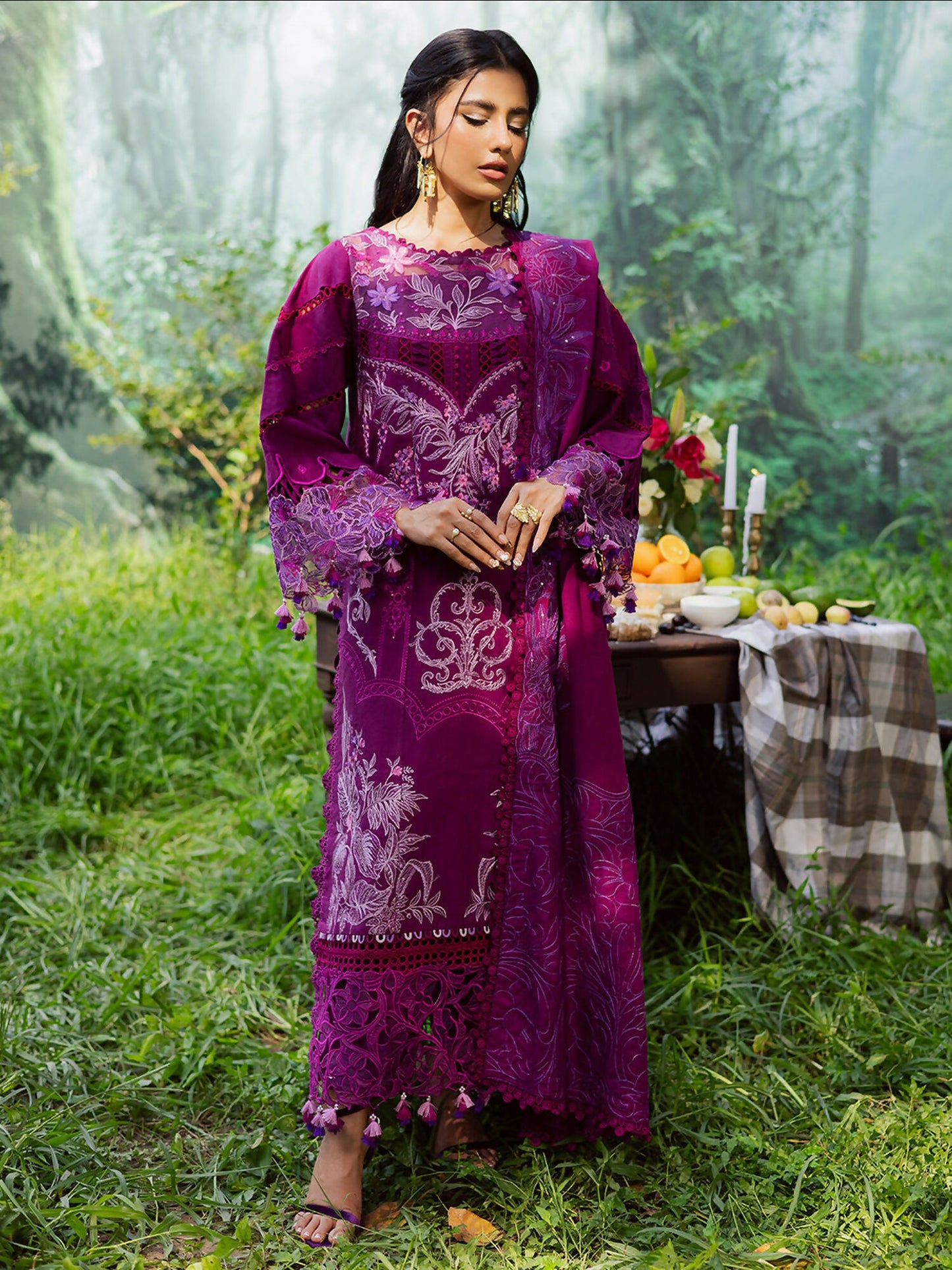 Parishay Winterwood Tales Khaddar Embroidered Unstitched 3-Piece Suit- WW - 06