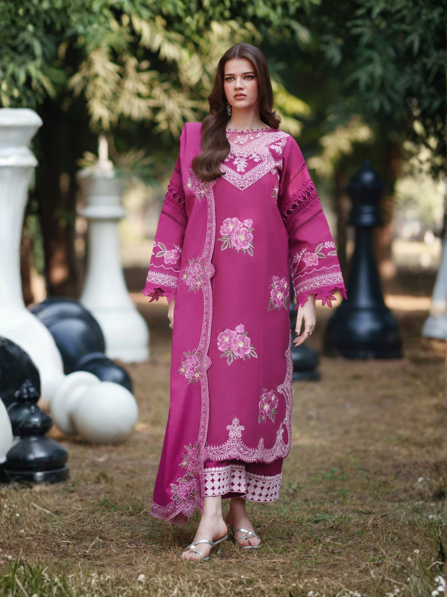 Parishay Summer Queen Lawn Embroidered Unstitched 3-Piece Suit-SQ-10