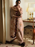 Hussain Rehar Basic Not Basic V Raw Silk Printed Stitched 2-Piece Suit-Wilow
