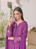 Ruby's Couture Shireen Raw Silk Embroidered Stitched 3-Piece Suit-Ghazel
