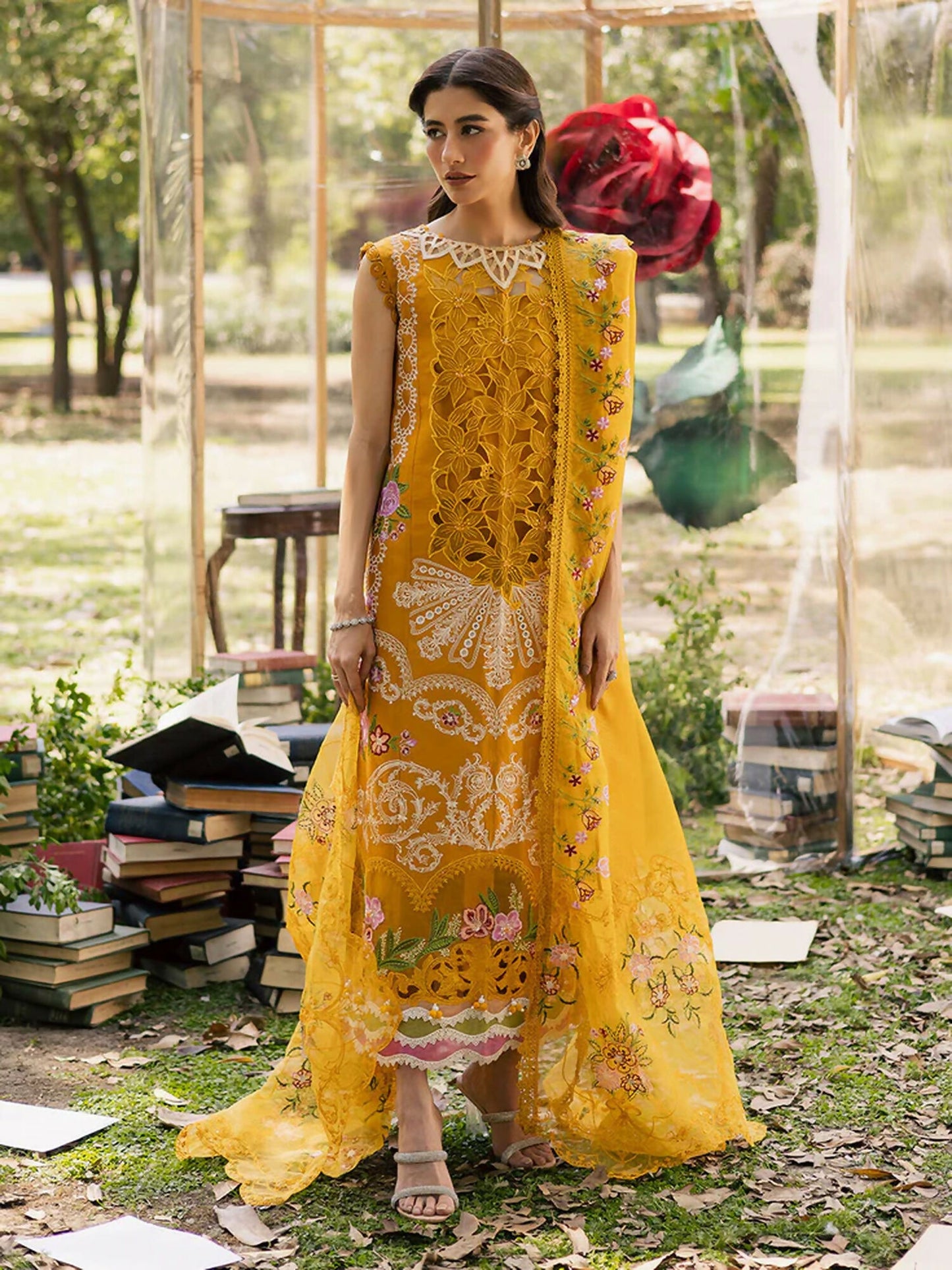 Parishay Enchanted Tales Lawn Embroidered Unstitched 3-Piece Suit-ET- 02