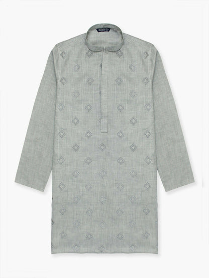 Velvour Boys Cotton Embroidered Stitched Kurta-VB196-I