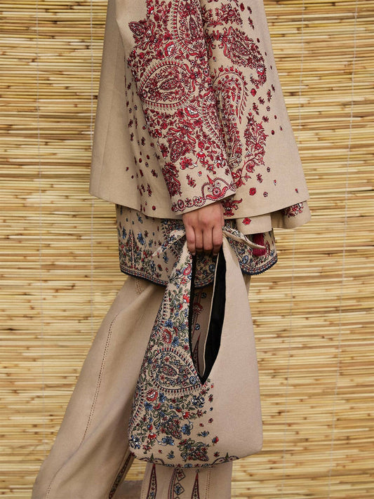 Jugnu By Hussain Rehar AW 25 - Edit I Karandi Embroidered Stitched 2-Piece Suit-Naaz