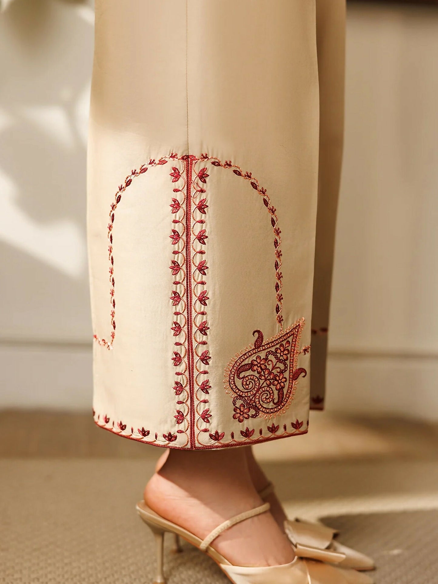 Panache Apparel Mistfall Ramadan Edit Cotton Embroidered Stitched Suit-Anna