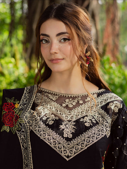 Parishay Winterwood Tales Khaddar Embroidered Unstitched 3-Piece Suit- WW - 07