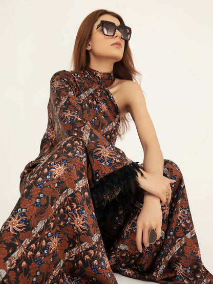 Shiza Hassan SH West Blended Silk Printed Co-Ord Set-Hazel