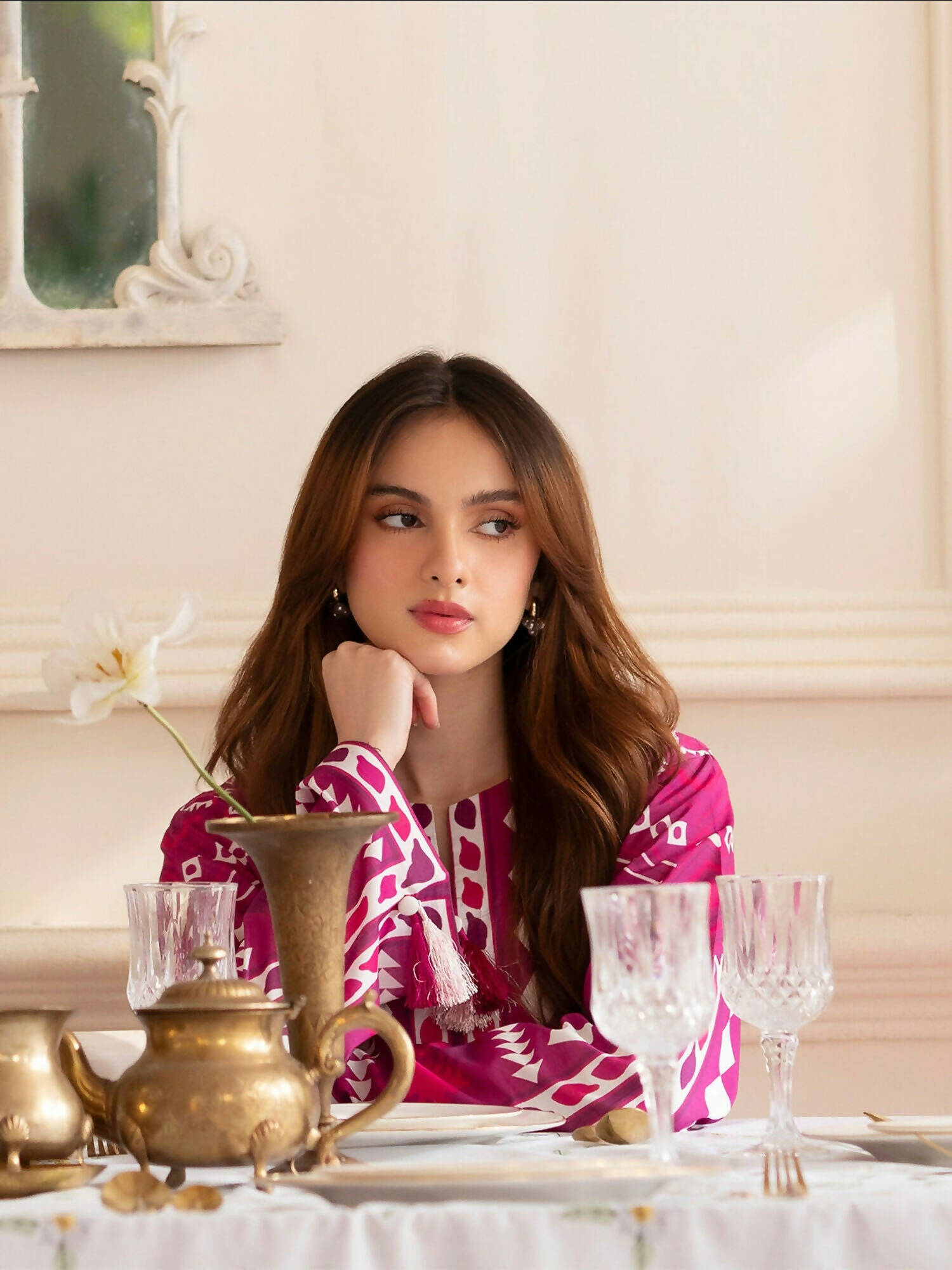 Mahnur Noir Lawn'26 Printed Co-Ord Set-N-04