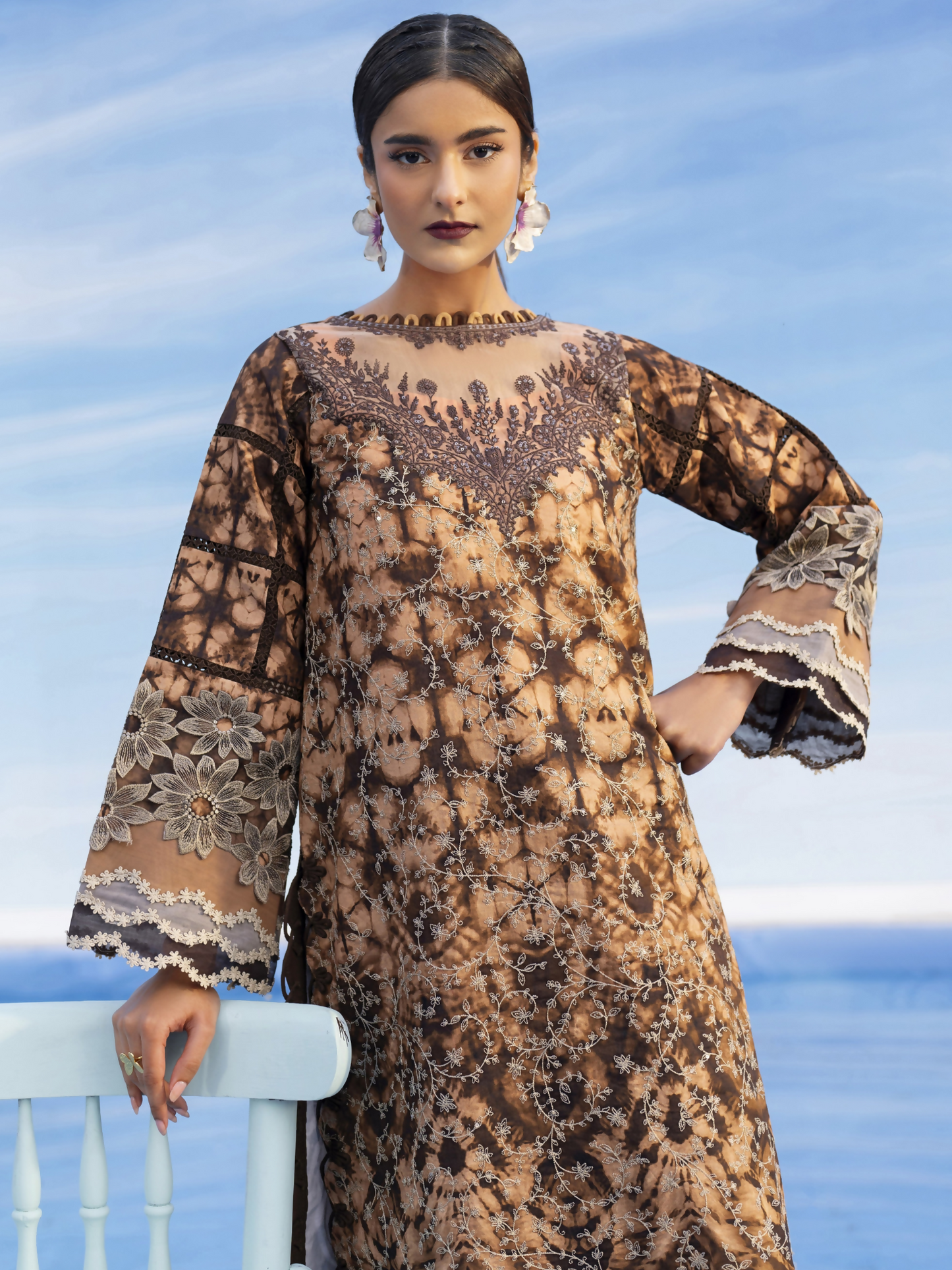 Parishay Ivy Bloom'26 Lawn Embroidered Unstitched 3-Piece Suit-IB-12
