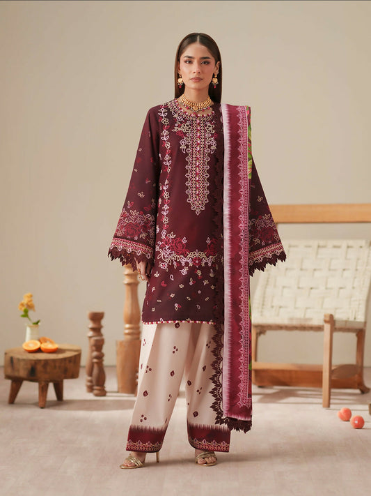 Binilyas Jojo Summer'26 Lawn Embroidered Unstitched 3-Piece Suit-81B