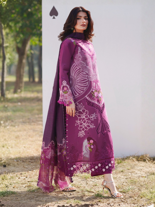 Parishay Summer Queen Lawn Embroidered Unstitched 3-Piece Suit-SQ-13