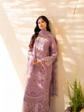 RajBari Jahaan Premium Festive Lawn Embroidered Unstitched 3-Piece Suit-SILA 3-B