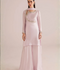 Allure By IH Silver Night Tussel Silk Embroidered Stitched 3-Piece Suit-Silver