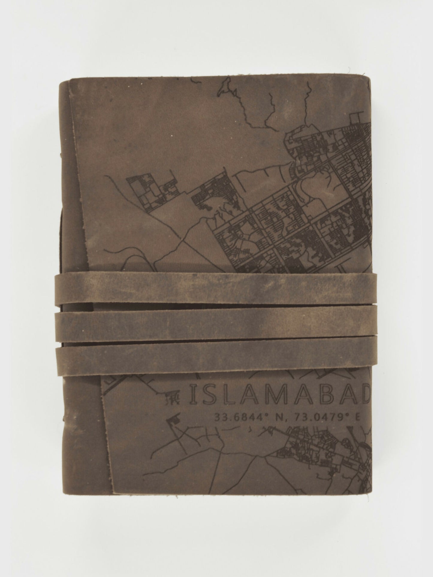 MappedPK Islamabad Mapped Leather Journal