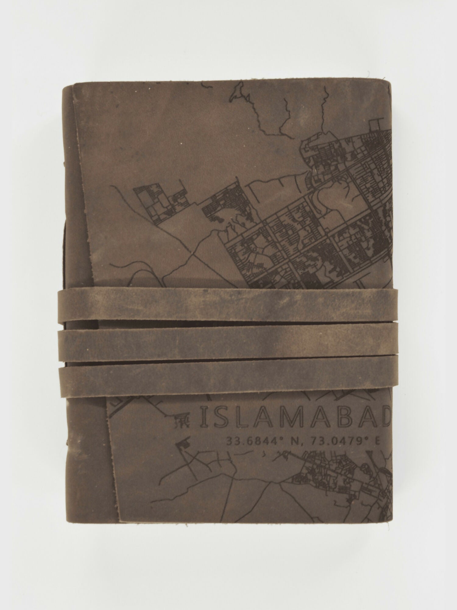 MappedPK Islamabad Mapped Leather Journal