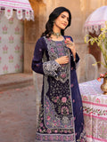 Mahnur Husn e Jahan Luxury Lawn Embroidered Stitched 3-Piece Suit-Serina