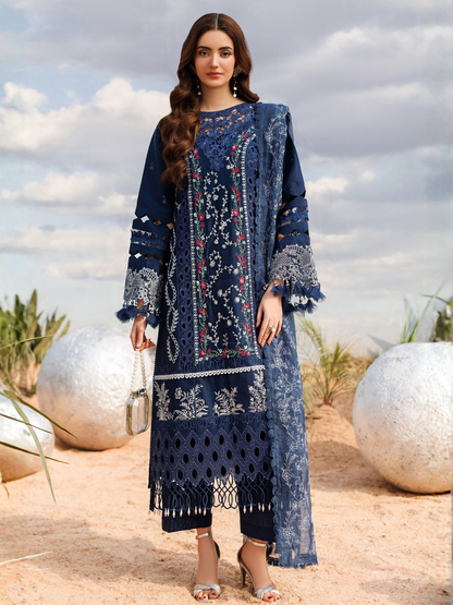 Parishay Shangrila Lawn Vol 2 Embroidered Unstitched 3-Piece Suit-ANG-08