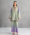 Panache Apparel Dear Summer Silk Lawn Printed Co-Ord Set-Green Field