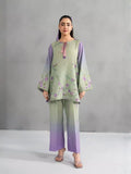 Panache Apparel Dear Summer Silk Lawn Printed Co-Ord Set-Green Field