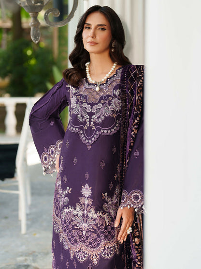 Parishay Panache Winter Corduroy Embroidered Unstitched 3-Piece Suit-PNE-06