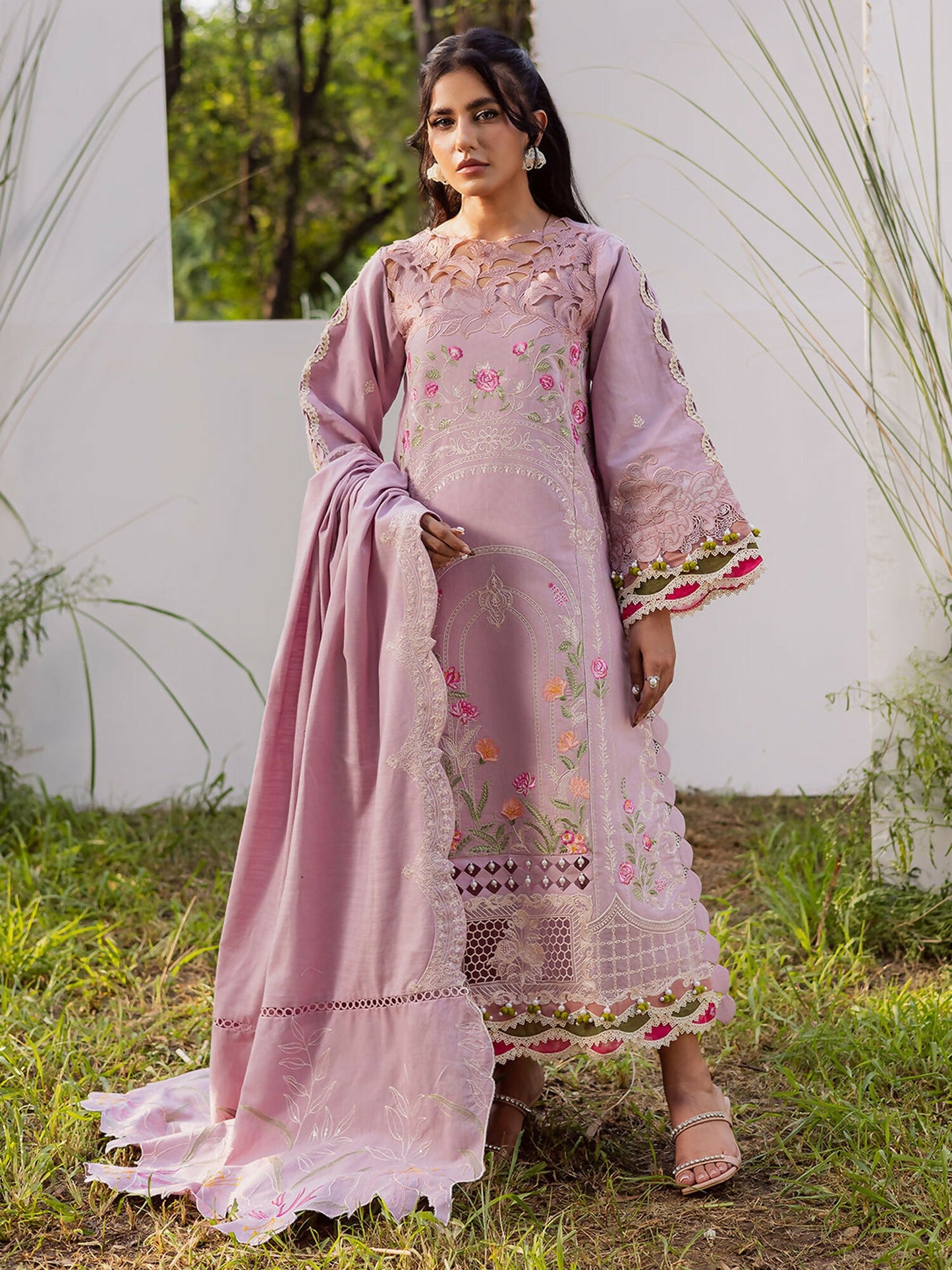 Parishay Winterwood Tales Khaddar Embroidered Stitched 3-Piece Suit-WW - 10