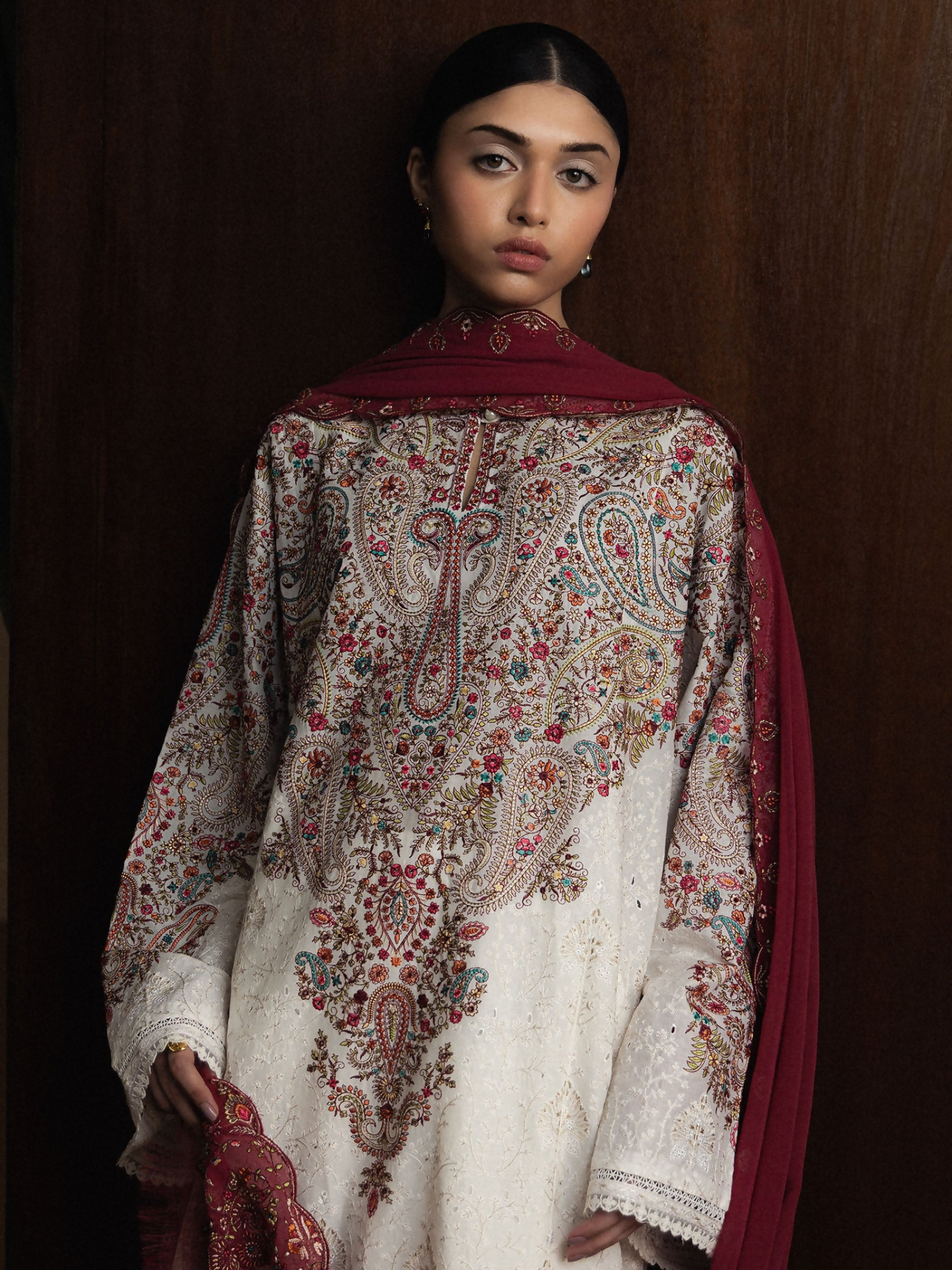 Zara ShahJahan Satori'26 Lawn Embroidered Unstitched 3-Piece Suit-Hikari-D7
