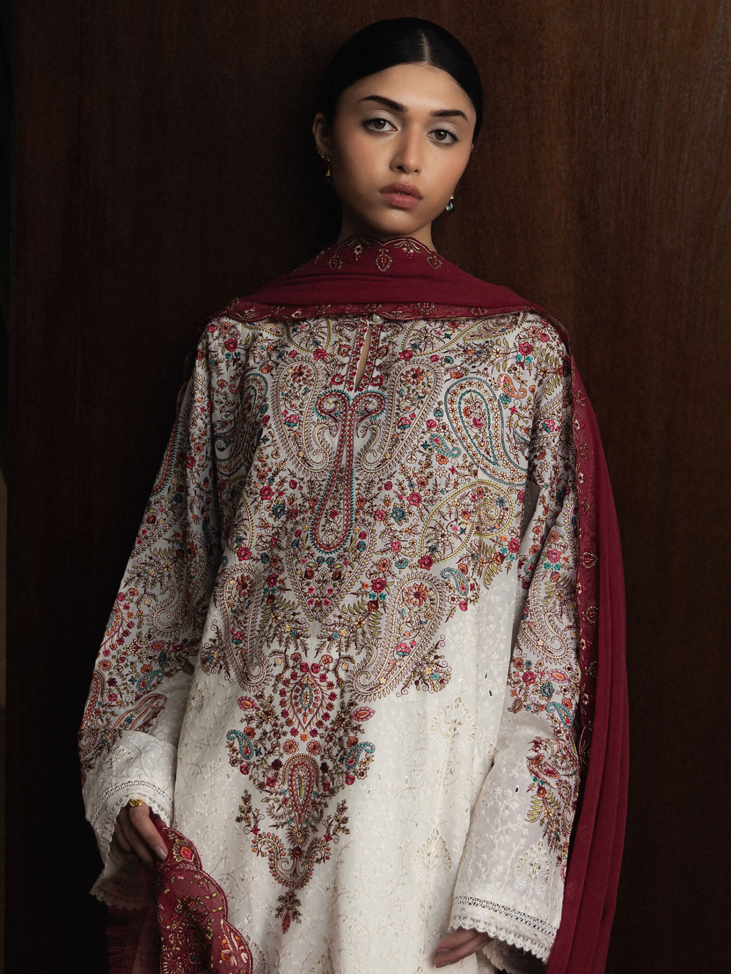 Zara ShahJahan Satori'26 Lawn Embroidered Unstitched 3-Piece Suit-Hikari-D7