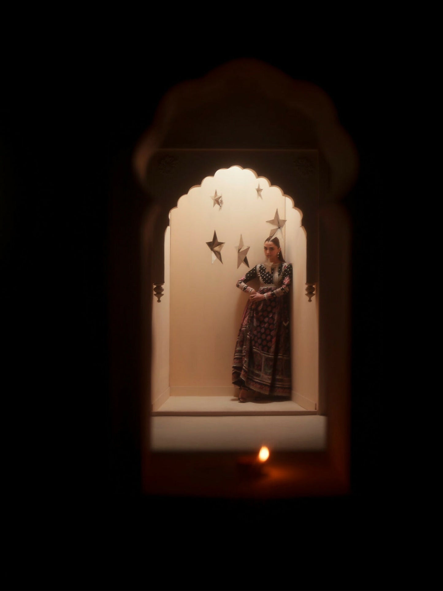 Binilyas Mashriq Luxury Lawn'26 Embroidered Unstitched 3-Piece Suit-D-115-B