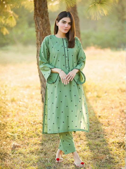 MAK Fashion Lawn Embroidered Stitched 2-Piece Suit-Nilofer