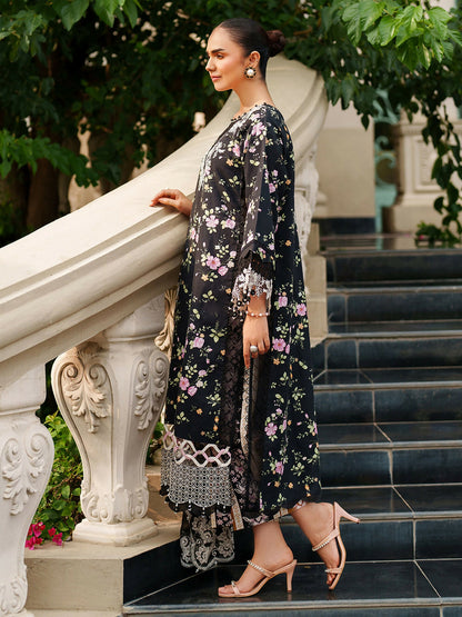 Parishay Ivy Bloom Viscose Embroidered Stitched 3-Piece Suit-IW-01