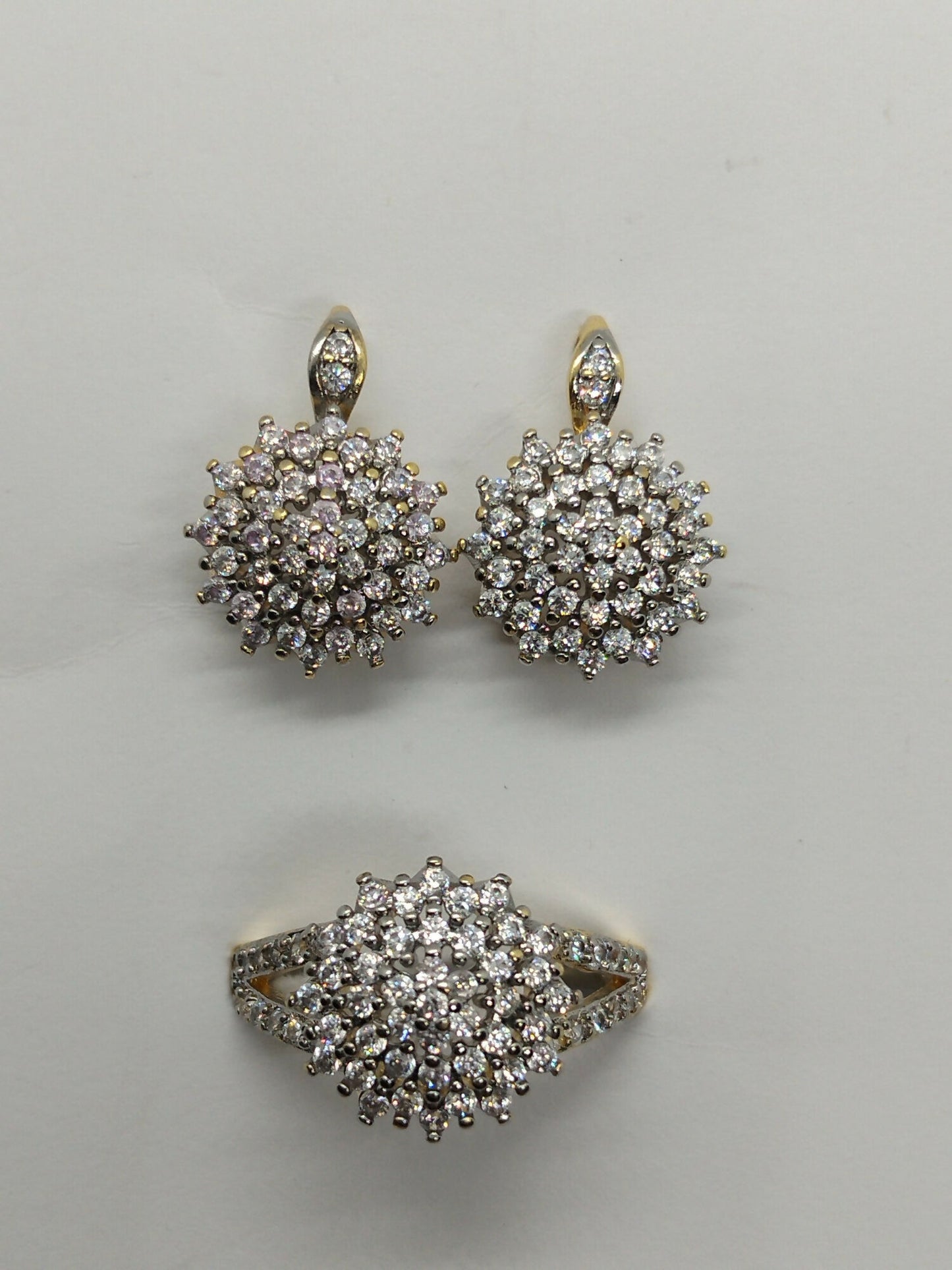 H&A Jewellery Dual Tone Earrings and Ring Set
