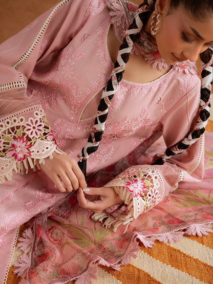 Joolie By Saira Rizwan Lawn Embroidered Unstitched 3-Piece Suit-Leyla-B-SRL25-04