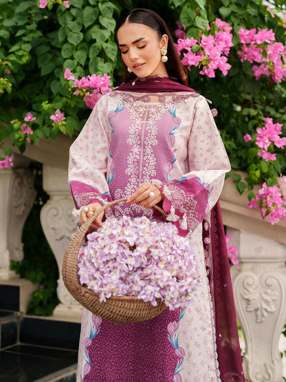Parishay Ivy Bloom Viscose Embroidered Stitched 3-Piece Suit-IW-14