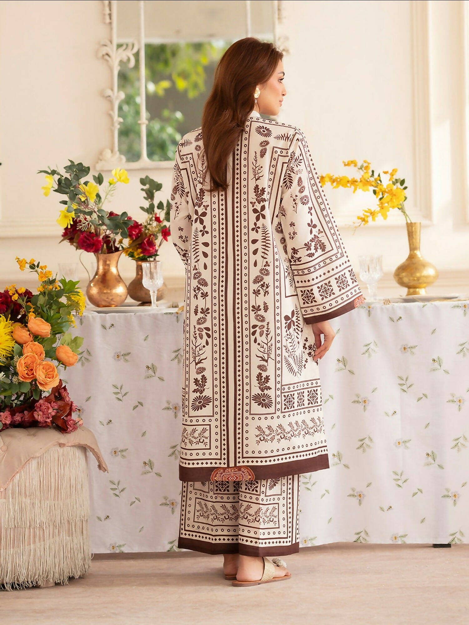 Mahnur Noir Lawn'26 Printed Co-Ord Set-N-03
