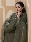 Hemstitch Raw Silk Embroidered Stitched Sharara-Noor
