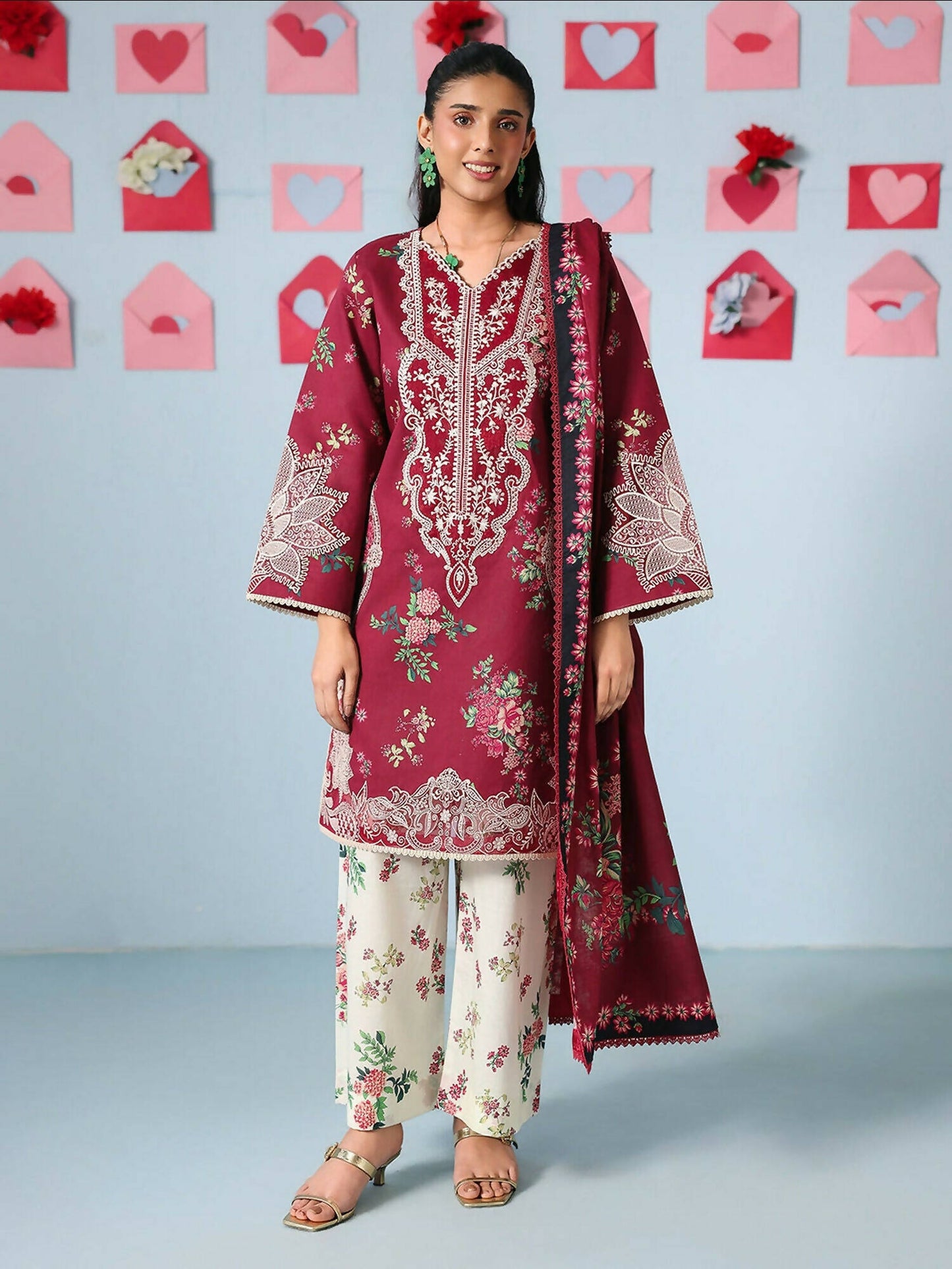 Mahnur Anaya Summer Vol 2 Lawn Embroidered Unstitched 3-Piece Suit-AN-2-06