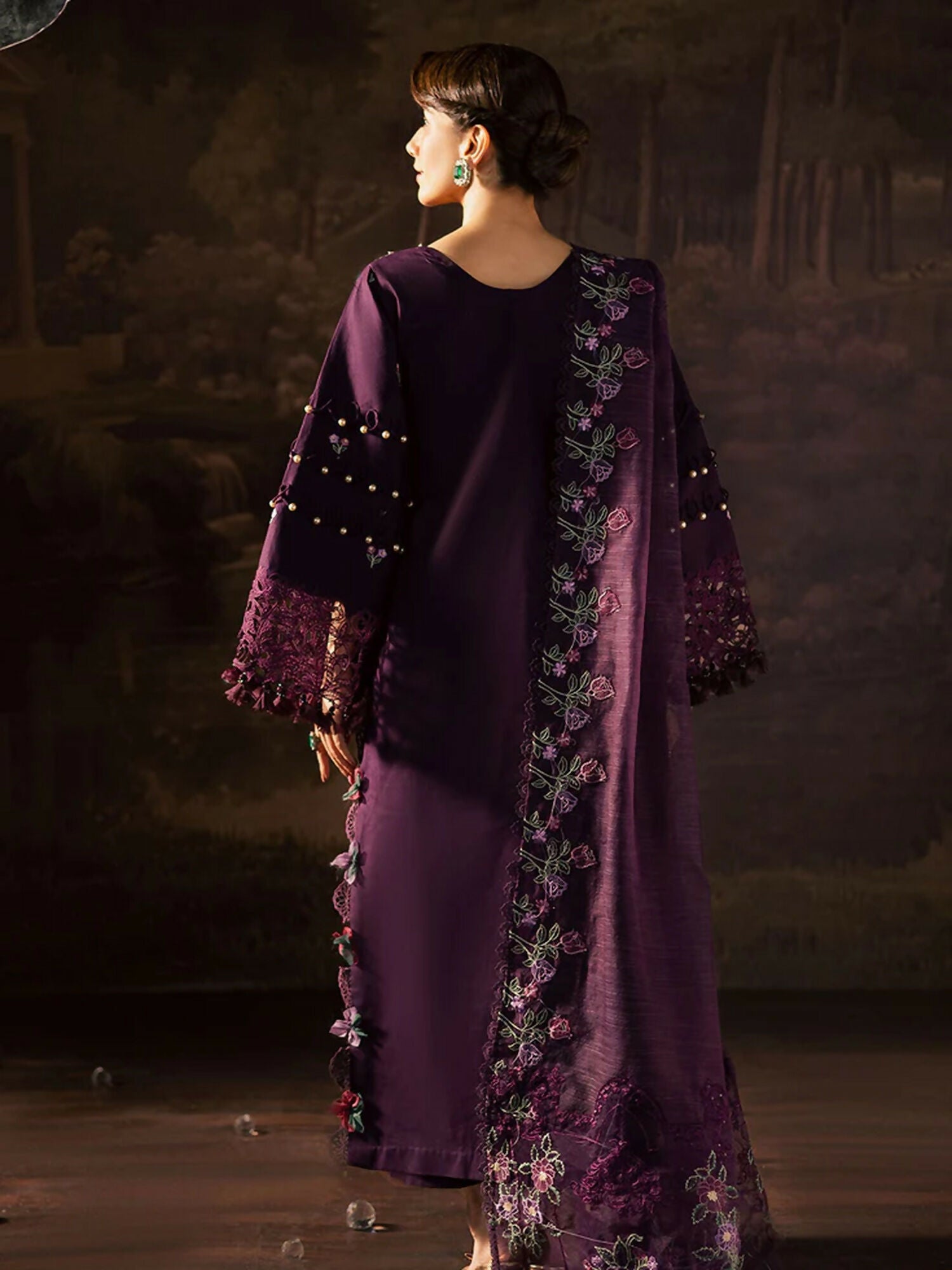 Parishay Enchanted Tales Lawn Embroidered Unstitched 3-Piece Suit-ET- 07