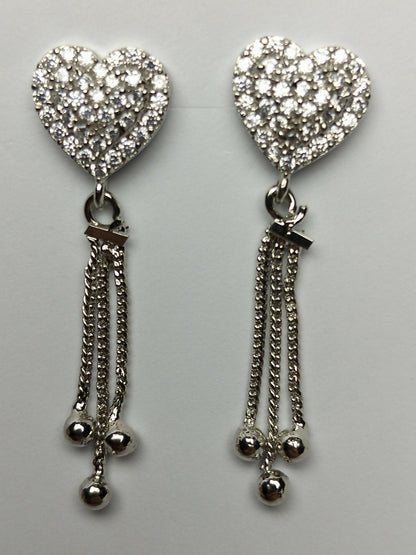 H&A Jewellery One Carat American Diamond Earrings