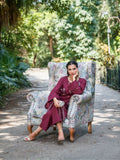 Sehrish Kanwal Doria Lawn Embroidered Stitched 2-Piece Suit-Maya