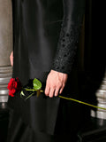 Hussain Rehar The Scent Luxury Pret SS'25 Raw Silk Embellished 3-Piece Suit-Nuvor