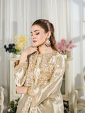 Farooq Hameed Studio Wedding Festive'25 Pure Laama Silk Embroidered Stitched 3-Piece Suit-Merivah