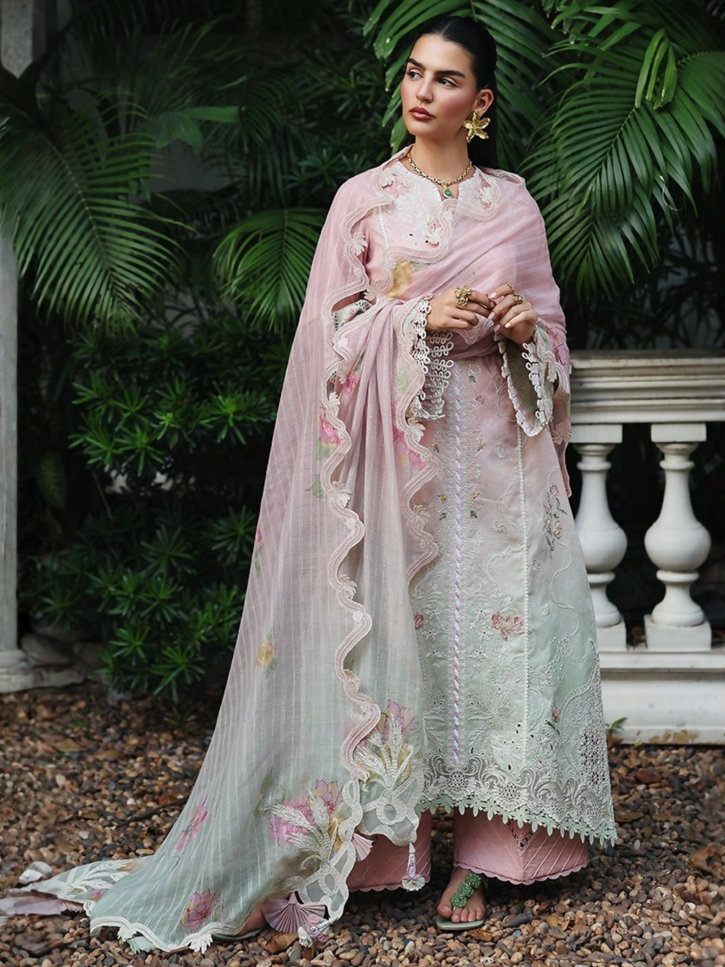 Qalamkar Qline Lawn Drop-1 Embroidered Unstitched 3-Piece Suit-RP-04-Vanya