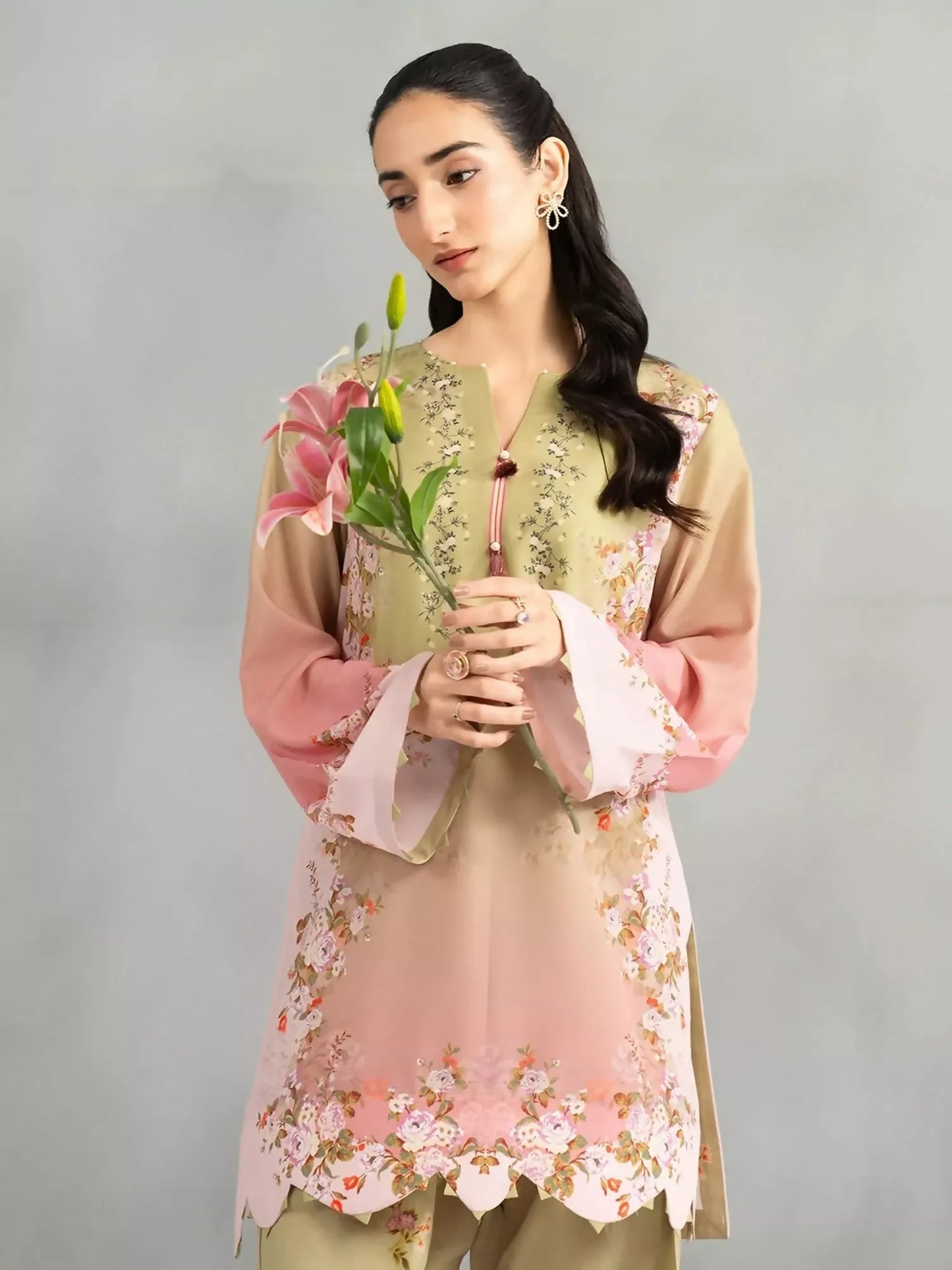 Panache Apparel Dear Summer Silk Lawn Printed Sitched Suit-Soft Meadow