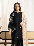 Panache Apparel Monochrome Tales Cotton Lawn Embroidered Stitched Suit-Moonlight Glow